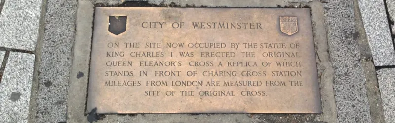 On the south side of Trafalgar Square, and largely forgotten, the point to which distances to London are measured. Click to enlarge