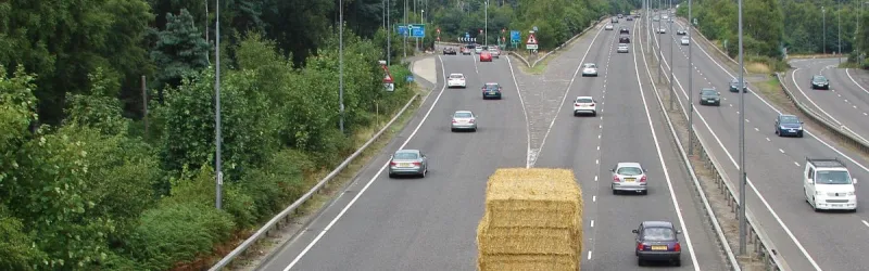 The exit to Wisley Interchange from the A3, as it was. What would £250m get you here? Click to enlarge