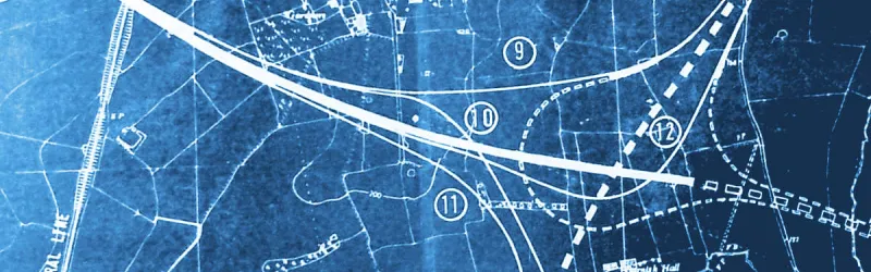 Legal orders for the M16 A10-M11 section, showing the original layout for Theydon Interchange. Click to enlarge