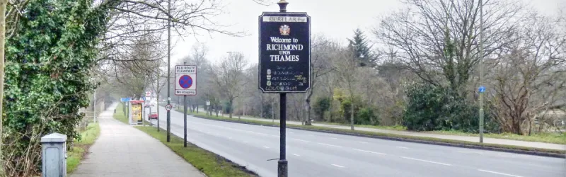 Welcome to Richmond upon Thames! No new roads, please. Click to enlarge