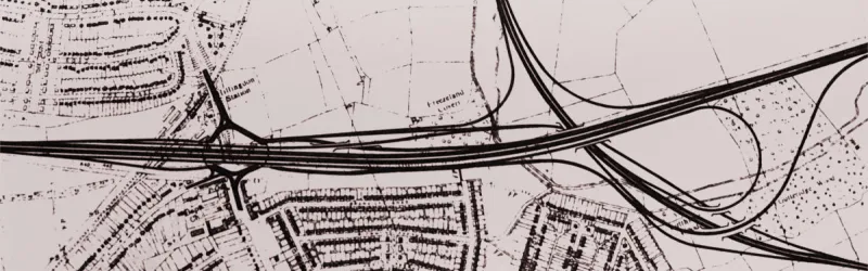 Hillingdon Circus linked to the Ringway 3 interchange with a tangle of sliproads in a 1970 plan. Click to enlarge