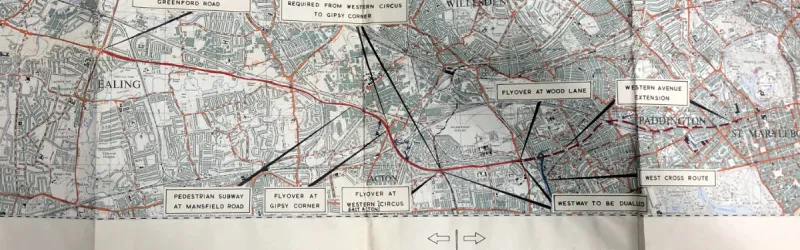 Improvement works suggested in the "comprehensive improvement" report, with the proposed extension to Marylebone shown. Click to enlarge