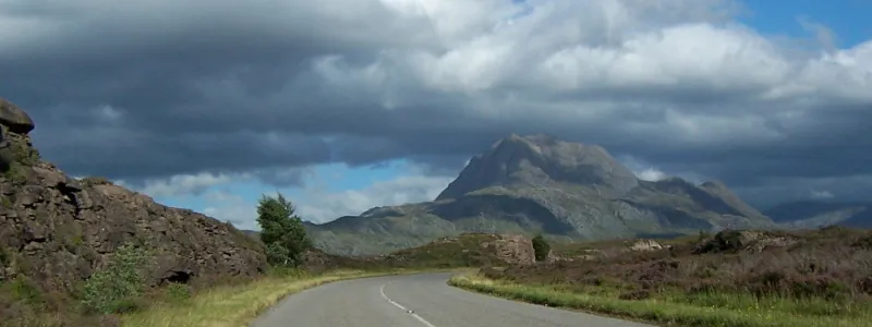 A single carriageway road in Scotland. The limit here is the same as in England and Wales for cars, but different for lorries. Click to enlarge