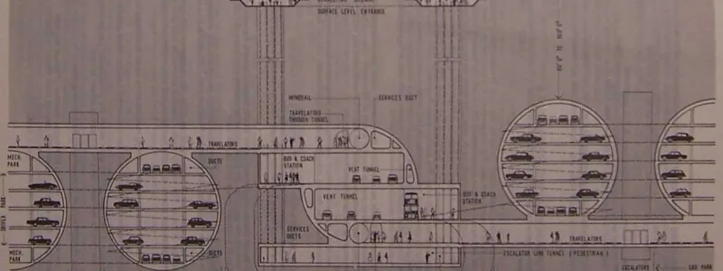 A diagram of the various floor levels proposed within the tunnels. Click to enlarge