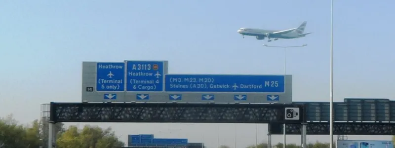 Six lanes side by side on the M25 near Heathrow - but just one hard shoulder on each side. Click to enlarge