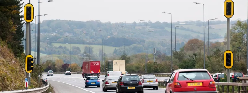 Ramp metering signals. Spoiler alert: these are in the UK and they're already in use. Click to enlarge