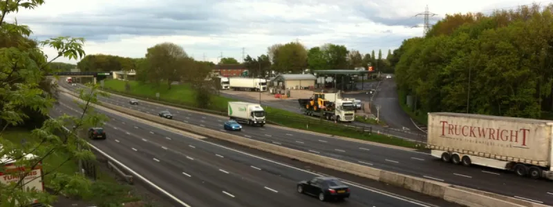 Corley Services, spiritual home of the M6 Toll for reasons unknown. Click to enlarge