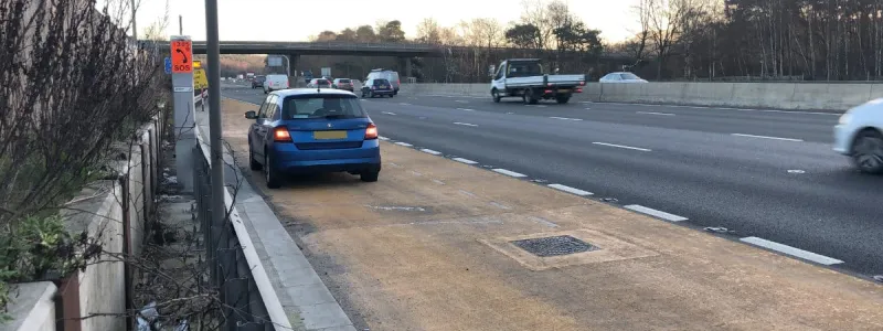 An Emergency Refuge Area on the M3. Click to enlarge