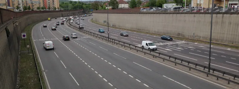 The "canyon" at South Woodford, one of the few parts of the North Circular built in the Ringway era. Click to enlarge