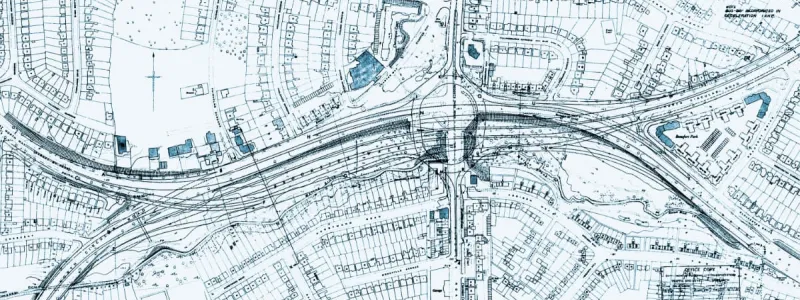 A typically ambitious late 1960s plan to reconstruct Henly's Corner, the junction with the A1. Click to enlarge