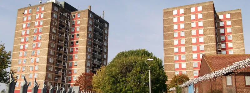 The Fieldway estate in New Addington is built on land originally proposed for Ringway 3. Click to enlarge