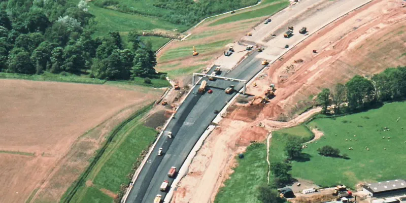 Surfacing in progress just east of the M6. Click to enlarge