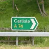 And here's a close up of the sign, looking a little bit tattered.