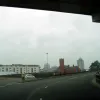 We'll just stay in lane then. Our two lanes peel off again, and we seem to be going back uphill.