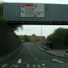 Clockwise now, and heading for junction 6. Let's have a look at one of these roundabout junctions.