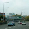 Between 4 and 5, we seem to have five lanes here, and for the only time on the whole road we turn left instead of right for a while. The layout here gives priority to traffic joining, with an acceleration lane from 4 continuing after the diverge for 5.
