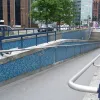 The only alternative to hopping the barrier are one of Wellesley Road's mosaic-tiled subways. The road was designed in the 1950s, a time when few roads had been built on this scale in urban areas and the effect that it would have was largely unknown. The result is a road that doesn't integrate itself well with a town centre environment.