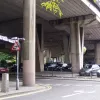 To the west of Wandle Road the space under the flyover is open, with a surface car park underneath. The arrangement of a high flyover with two descending sliproads at each side make this difficult to develop, though light industrial units could be placed here to stop the place feeling so neglected and empty.