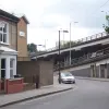 Sheldon Street runs parallel to the flyover on its south side. Once it was a typical street of Victorian terraces, like the ones on the left, but one side was demolished for the car park, and ahead it has been diverted to the left to avoid the new road. Now it's not such a quiet place to live.