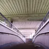 Pedestrians can't cross the roundabout on the level, and are instead sent through some typically sixties subways and underpasses.