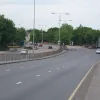 Here it is in all its glory: a pelican crossing has been placed between the two traffic islands. It hardly matters though - the road stops with alarming speed just around the corner.