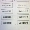 A demonstration of the advantages of increasing the height of letters - information presented much more clearly while using no additional sign width.