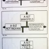 An unusual idea is tested here - highlighting the first four letters of place names. Obviously most place names have a common ending, so the first letters are the most recognisable, and this idea capitalises on that to save space. It is unclear how helpful this is in practice.