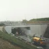 The portal of the completed M1 tunnel.
