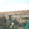 The south bearing shelf of the west bridge under construction. Photograph taken September 1998.