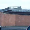 A closer look at the sawn-off flyover stub. The journey from the Queensway tunnel to the town centre is now considerably more difficult as there is no direct connection to the new roundabout.