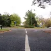 Here it is, seen from Spring Road: Sollershott Circus. Initially a glorified traffic island, it is barely modified from its original appearance - apart from some more ambitious gardening work in the centre - and yet it is very obviously a modern roundabout.