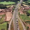 M6 interchange, view south