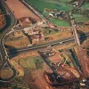 M61 interchange, overhead view west