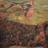 Stanworth rock cutting, view west