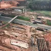 M6 interchange, view east