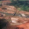 M6 interchange, view west