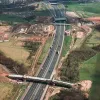 M6 interchange, view north
