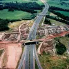 M6 interchange, view south
