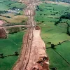 Hill House Farm overbridge, view west