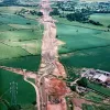 View east from Marsh Lane to Leeds-Liverpool Canal
