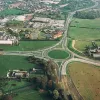 Bamber Bridge roundabout, view east