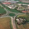 Bamber Bridge roundabout, view north