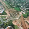 A6 overbridge, view east 2