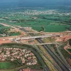 M61 interchange, wide view north