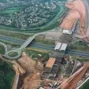M61 interchange, view west