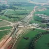 View east from Riley Green interchange to Stanworth rock cutting