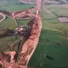 Stanworth rock cutting, view west