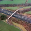 Cuerden footbridge, view west