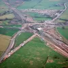 View east from Riley Green interchange to Stanworth rock cutting