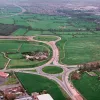 Bamber Bridge roundabout, view south